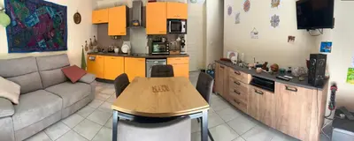 Cuisine ou kitchenette dans l'établissement Chez Caro