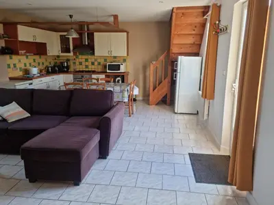 Cuisine ou kitchenette dans l'établissement Gite 2min de Saumur