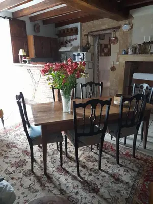 Cuisine ou kitchenette dans l'établissement Gîte de baigneux 2 étoiles