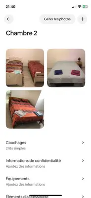 Plan de l'établissement Chambres 24h du mans