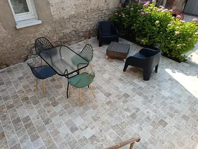Terrasse ou espace extérieur de l'établissement Ferme de la Dalbeine
