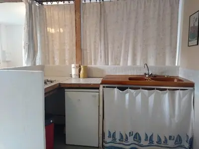 Cuisine ou kitchenette dans l'établissement Maison champêtre