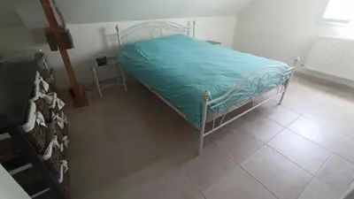 Un ou plusieurs lits dans un hébergement de l'établissement Croix Georgette chambre d'hôte