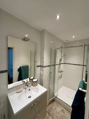 Salle de bains dans l'établissement Cozy apartment
