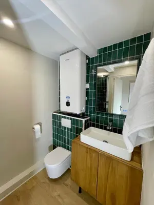 Salle de bains dans l'établissement Appartement Gare 2 Personnes