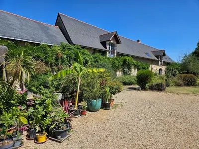Jardin de l'établissement Eco-friendly house, near Angers5 bedrooms, 2 bathrooms