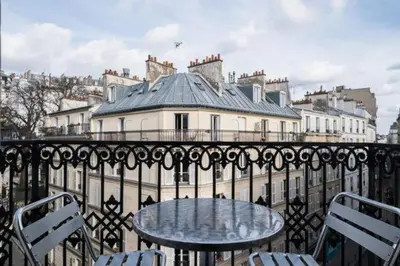 Balcon ou terrasse dans l'établissement chambre double cote d'azure