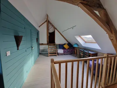 Un ou plusieurs lits dans un hébergement de l'établissement La Petite Foucaudière, 10 couchages