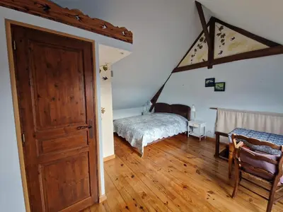 Un ou plusieurs lits dans un hébergement de l'établissement La Petite Foucaudière, 10 couchages
