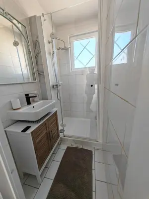 Salle de bains dans l'établissement le Mabileau Saumur