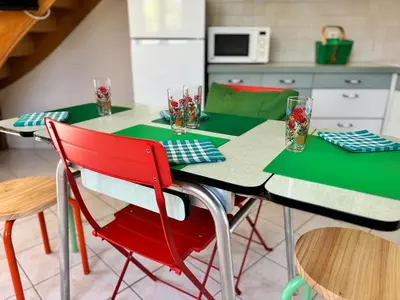 Cuisine ou kitchenette dans l'établissement Chez Raoul, maison agréable