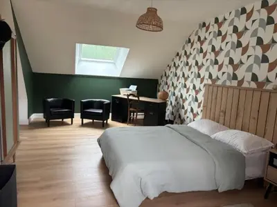 Un ou plusieurs lits dans un hébergement de l'établissement Maison de Campagne