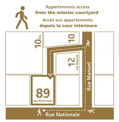 Plan de l'établissement Amboise hyper centre - Cocon Royal à deux pas du Château