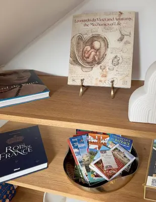 Bibliothèque dans l'appartement