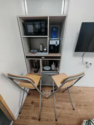 Télévision ou salle de divertissement dans l'établissement Suite avec parking 24h du mans