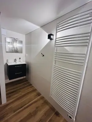 Salle de bains dans l'établissement GÎTE Au 21 Loveroom
