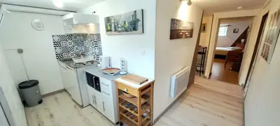 Cuisine ou kitchenette dans l'établissement LA Grâce d'Amboise