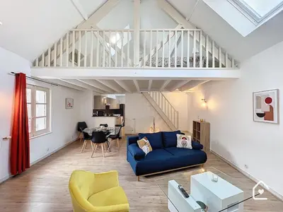 Coin salon dans l'établissement La Loggia - Premium apartment 60 m2