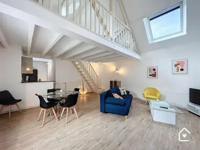 Coin salon dans l'établissement La Loggia - Premium apartment 60 m2