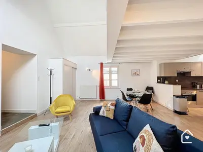 Coin salon dans l'établissement La Loggia - Premium apartment 60 m2