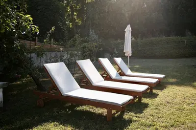 Jardin de l'établissement Le Verger des Anges - Meublé de tourisme 4 étoiles