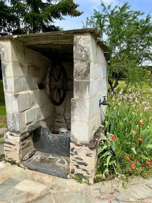 Jardin de l'établissement Le Logis du pic vert