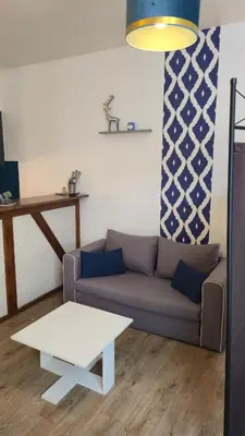 Coin salon dans l'établissement L'écrin de Loire