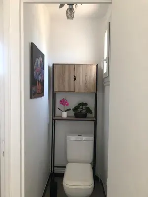Salle de bains dans l'établissement Location appartement entier T1 24h Le Mans