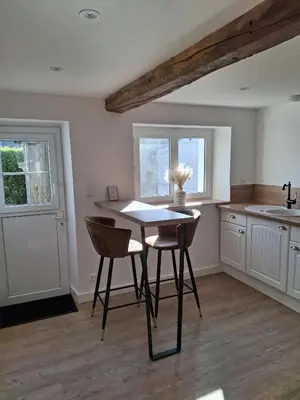 Cuisine ou kitchenette dans l'établissement L'Instant Précieux