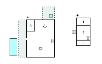 Plan de l'établissement Gite Avec Piscine Et Jacuzzi