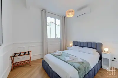 Un ou plusieurs lits dans un hébergement de l'établissement Villa Michelet - Jacuzzi - Sauna - Hyper Center