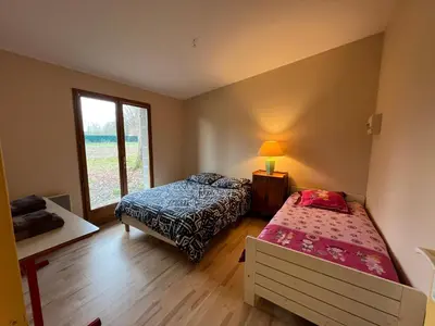 Un ou plusieurs lits dans un hébergement de l'établissement Maison du Verger Idéal pour séjours pros