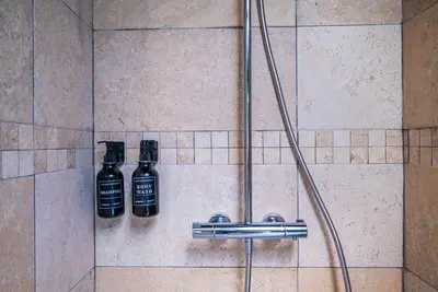 Salle de bains dans l'établissement Suite jungle amour détente