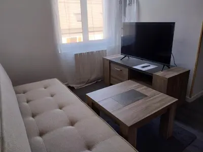 Télévision ou salle de divertissement dans l'établissement Le Figuier