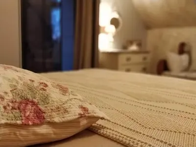 Un ou plusieurs lits dans un hébergement de l'établissement La maison de Madeleine