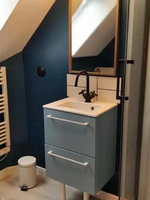 Salle de bains dans l'établissement La maison de Madeleine