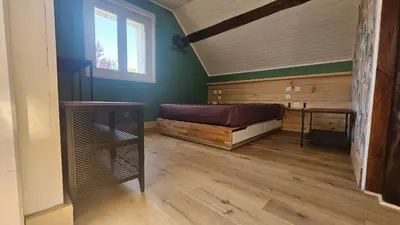 Un ou plusieurs lits dans un hébergement de l'établissement Gîte L'escapade vallée du Cher