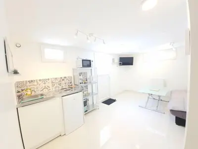 Cuisine ou kitchenette dans l'établissement Proche gare, centre-ville et château de Blois
