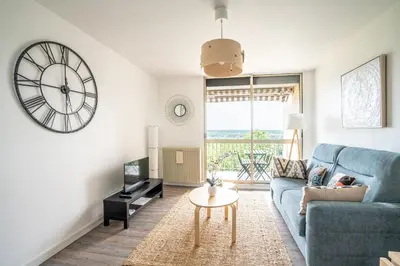 Coin salon dans l'établissement Le Chaumont - Appt 4 personnes