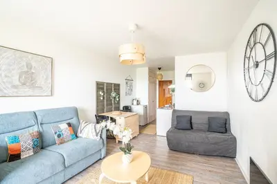 Coin salon dans l'établissement Le Chaumont - Appt 4 personnes