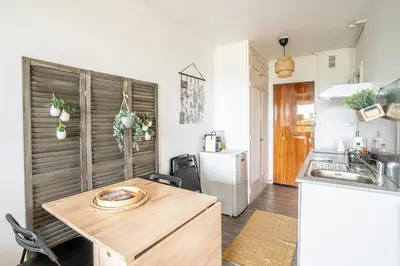 Cuisine ou kitchenette dans l'établissement Le Chaumont - Appt 4 personnes