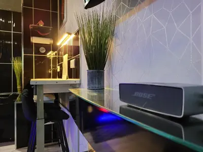 Cuisine ou kitchenette dans l'établissement Indus'Loft and Spa-Jacuzzi et Parking Privé