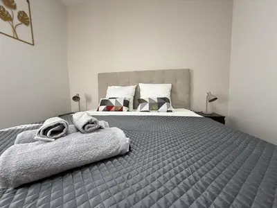Un ou plusieurs lits dans un hébergement de l'établissement Vinci Vibes - Maison cool pour des voyageurs cool