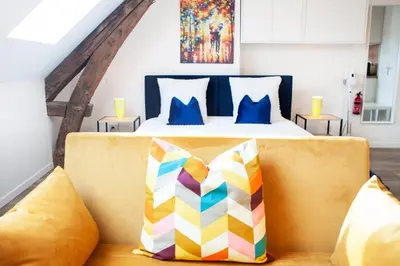 Coin salon dans l'établissement Logement Cosy au cœur de Blois