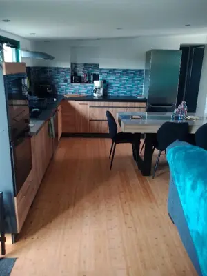 Cuisine ou kitchenette dans l'établissement Panorama
