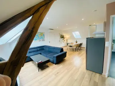 Cuisine ou kitchenette dans l'établissement Le Grand Francillon