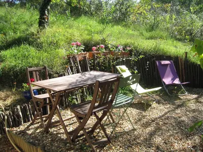 Jardin de l'établissement La Tonnelle de Vouvray