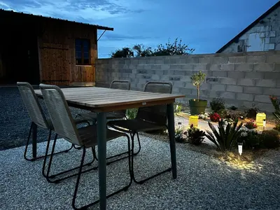 Terrasse ou espace extérieur de l'établissement La maison des couturiers
