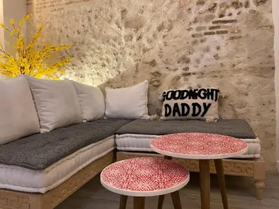 Coin salon dans l'établissement Halte Romantique