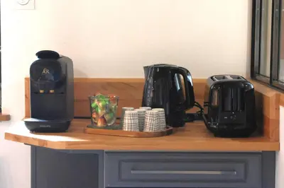 Plateau bouilloire dans l'établissement Gîte de L'Atelier